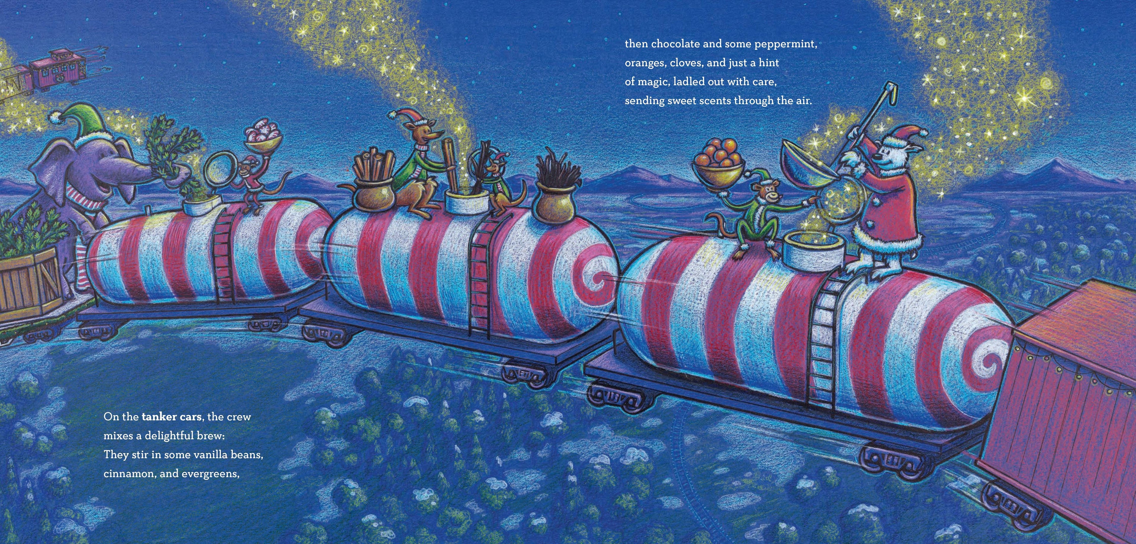 Steam Train, Dream Train: Next Stop, Christmas! by Sherri Dusky Rinker and AG Ford