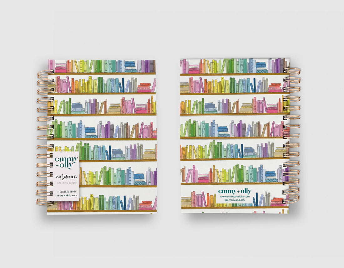 Books Themed Hardcover Notebook
