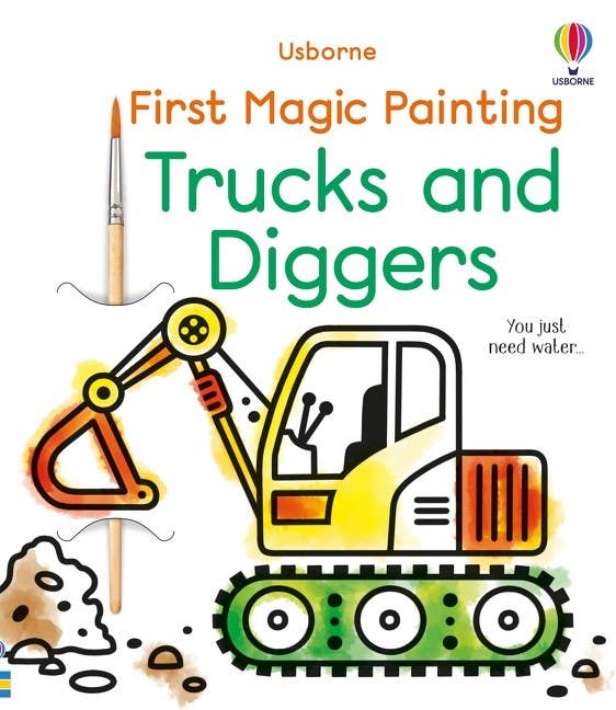 Usborne: First Magic Painting Trucks And Diggers