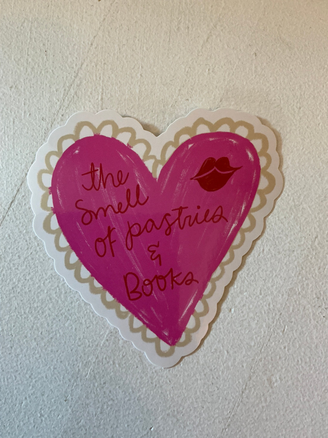 The Smell of Pastries and Books Sticker