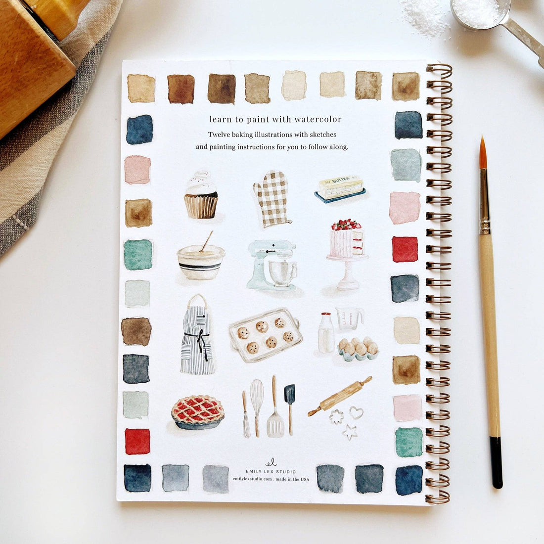 Emily Lex Baking Watercolor Workbook