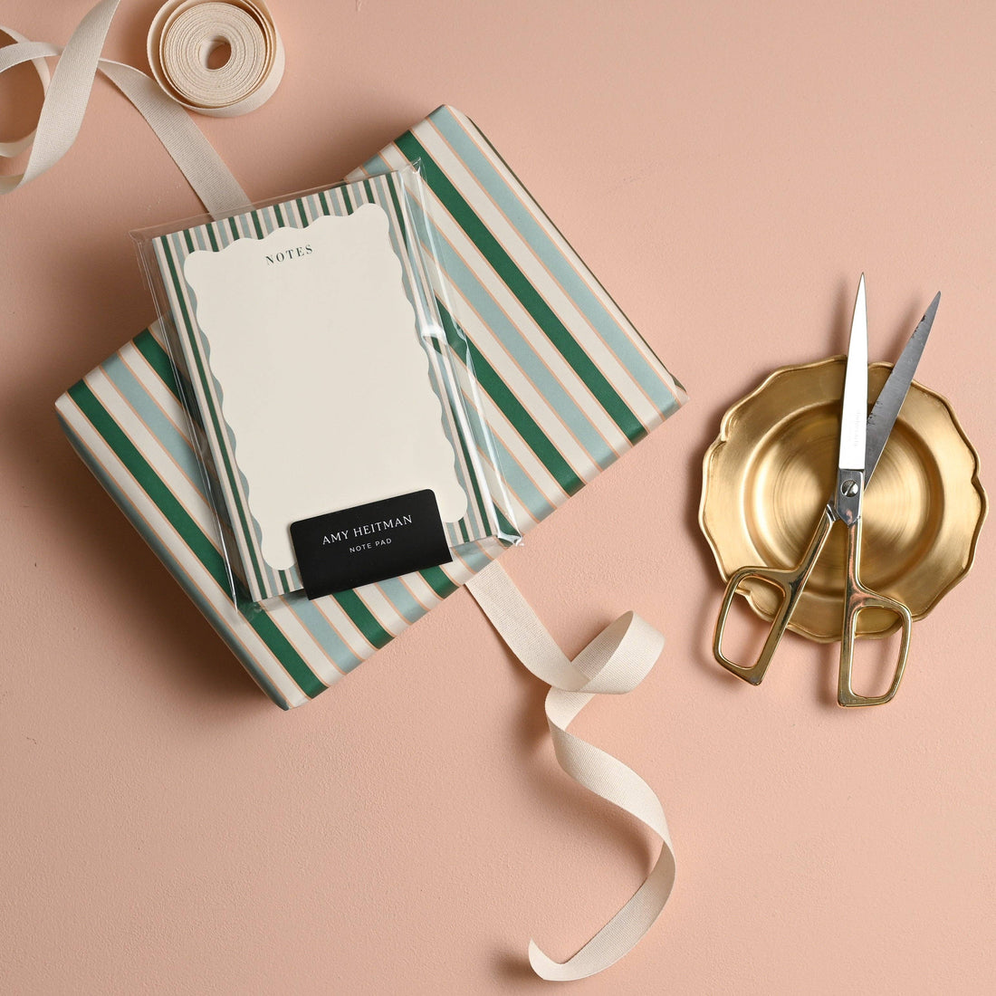 Amy Heitman: Stripes and Scallops Note Pad