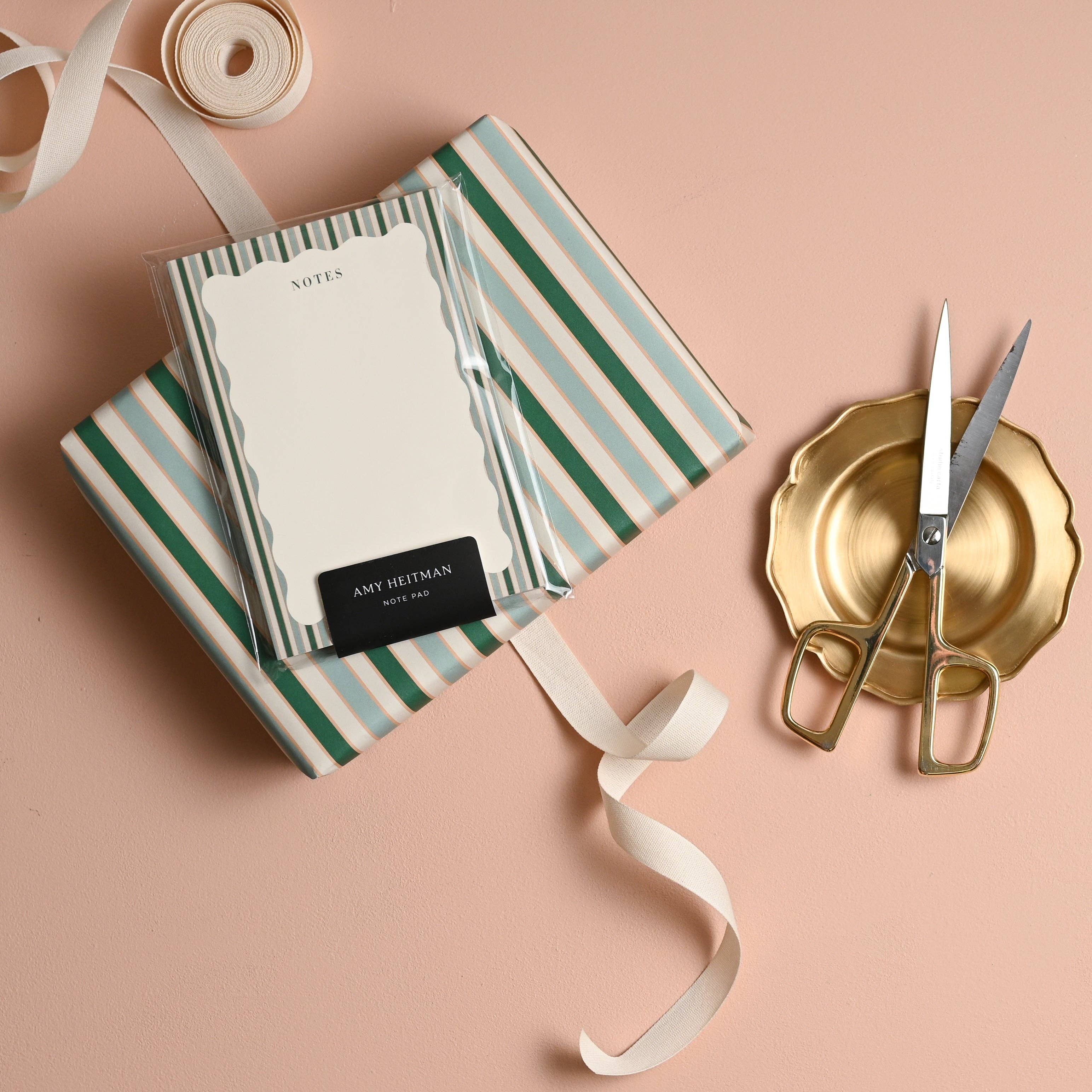 Amy Heitman: Stripes and Scallops Note Pad