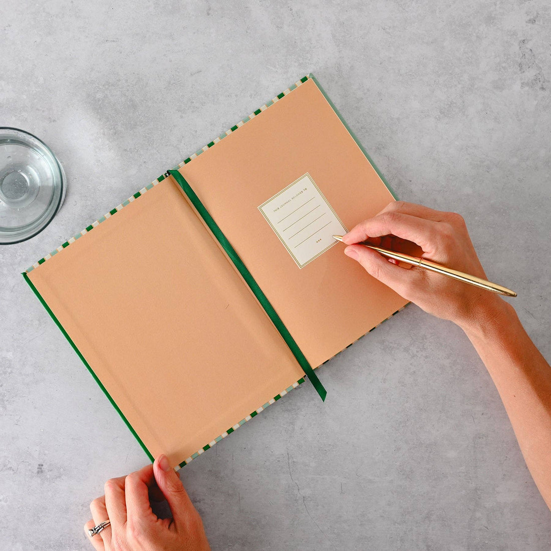 Amy Heitman: Everyday Striped Hardcover Journal