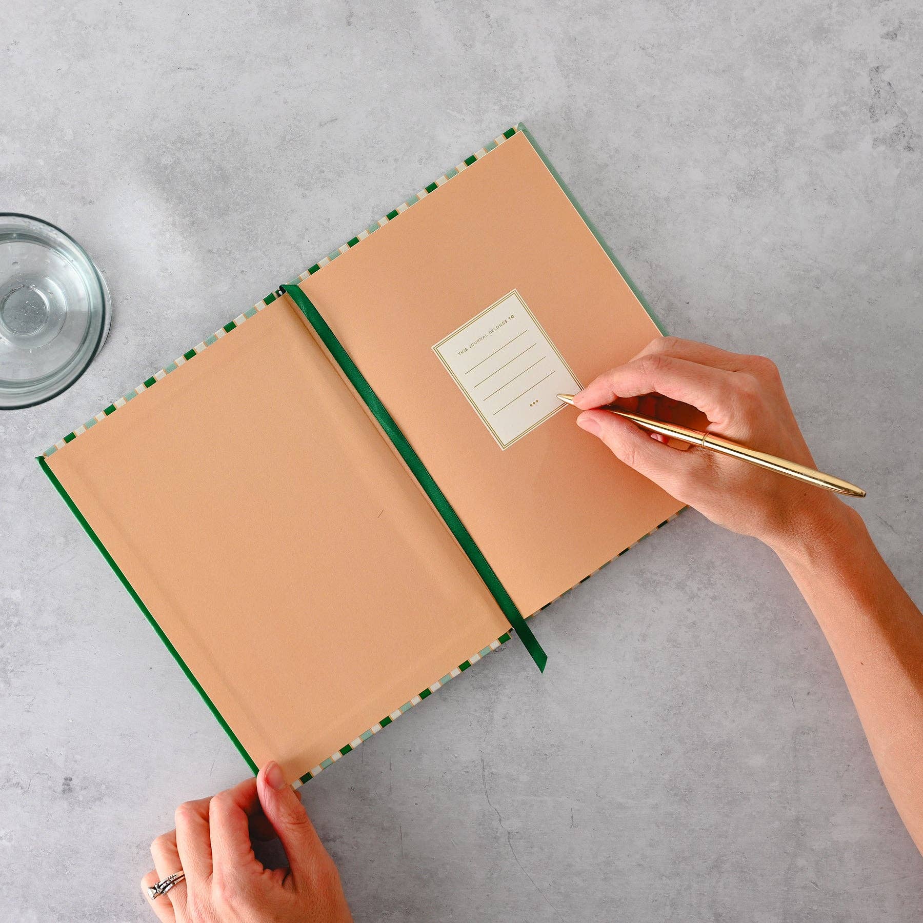 Amy Heitman: Everyday Striped Hardcover Journal