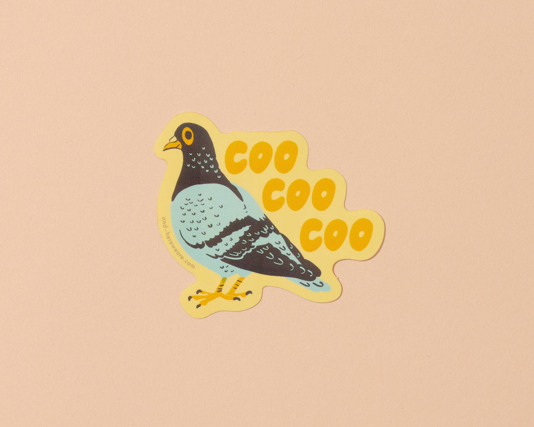Coo Pigeon Vinyl Sticker