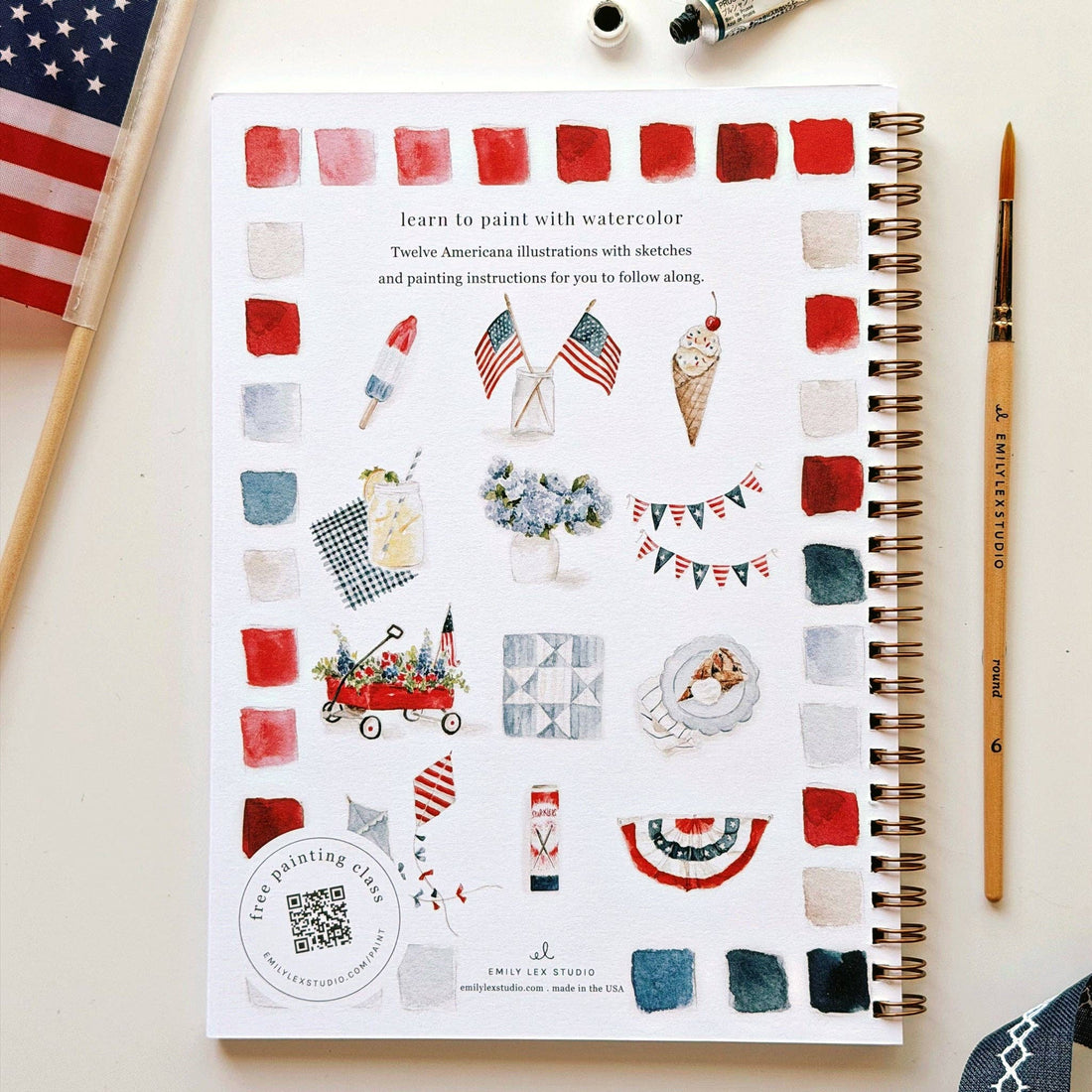 Emily Lex: Americana Watercolor Workbook