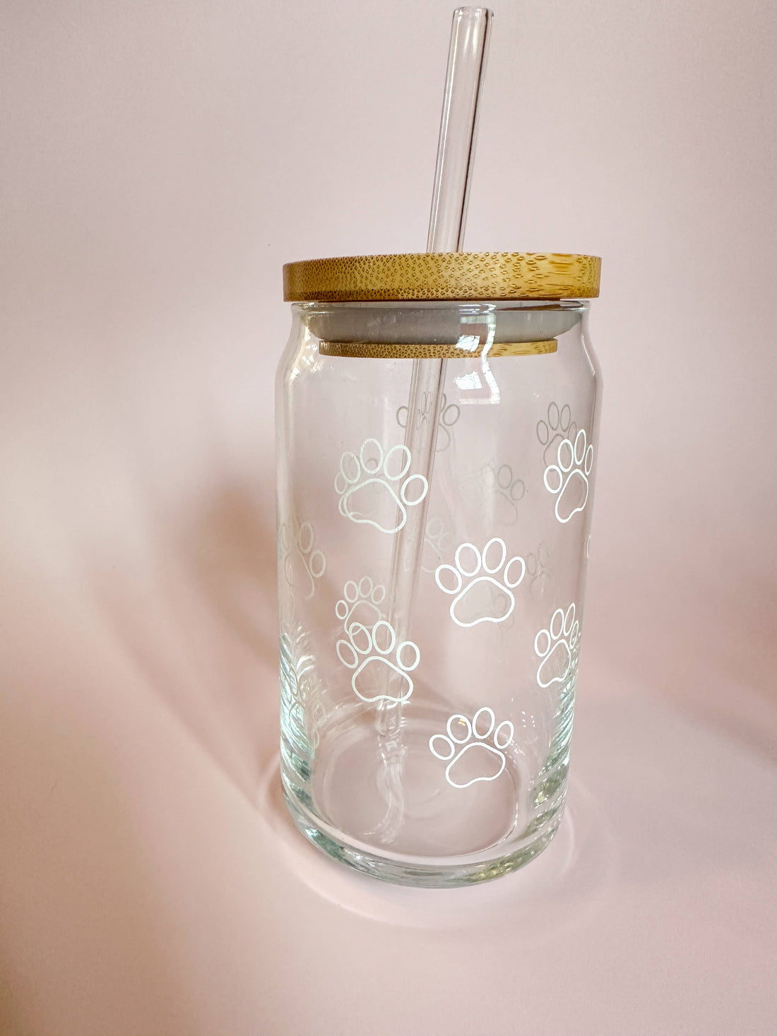 Puppy Paws Glass Can