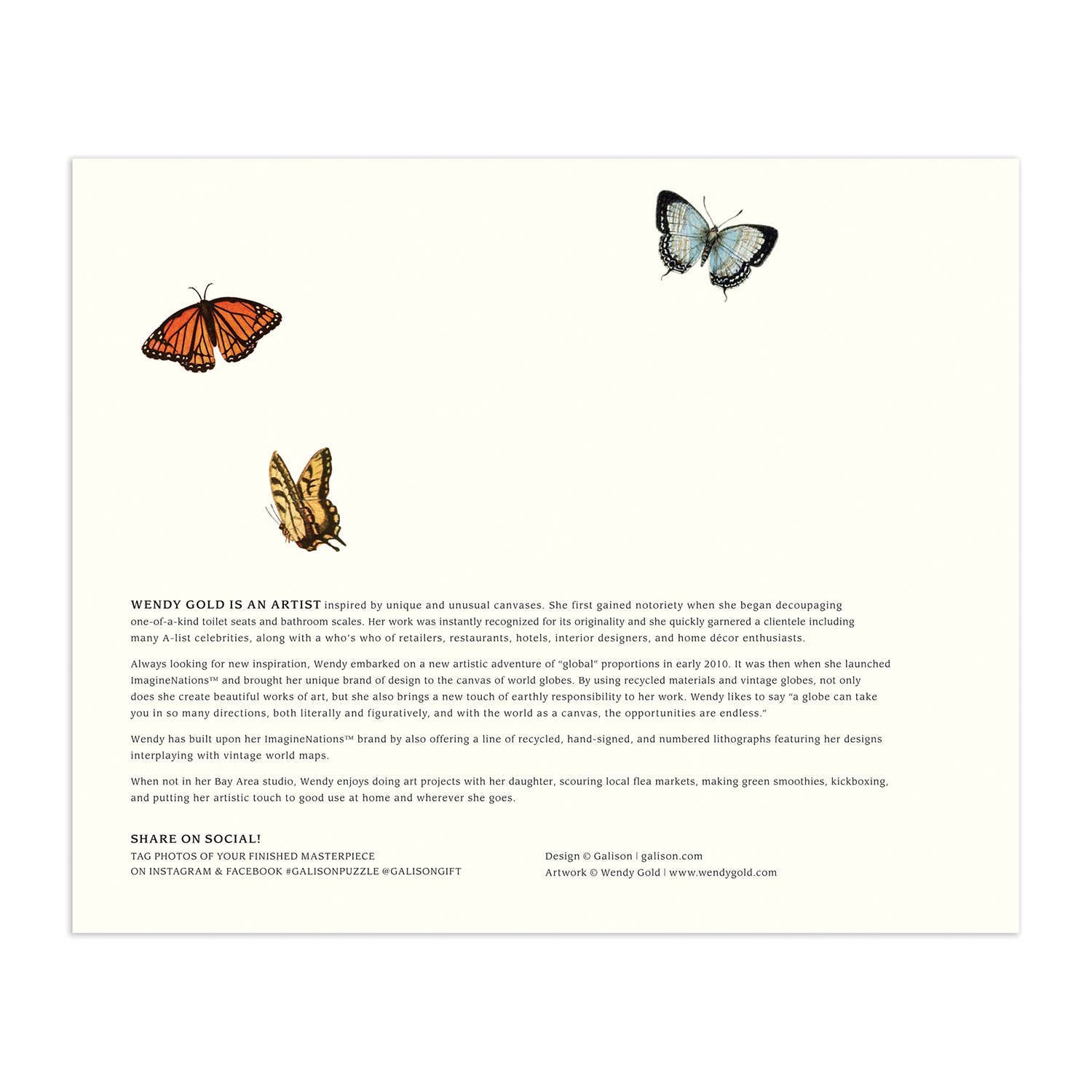 Galison: Wendy Gold USA State Flowers 1000 Piece Puzzle by Galison