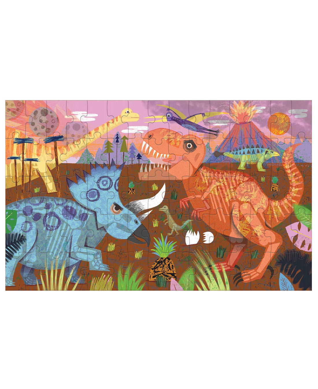 Mudpuppy: Dinosaur Roar 75 Piece Lenticular Puzzle