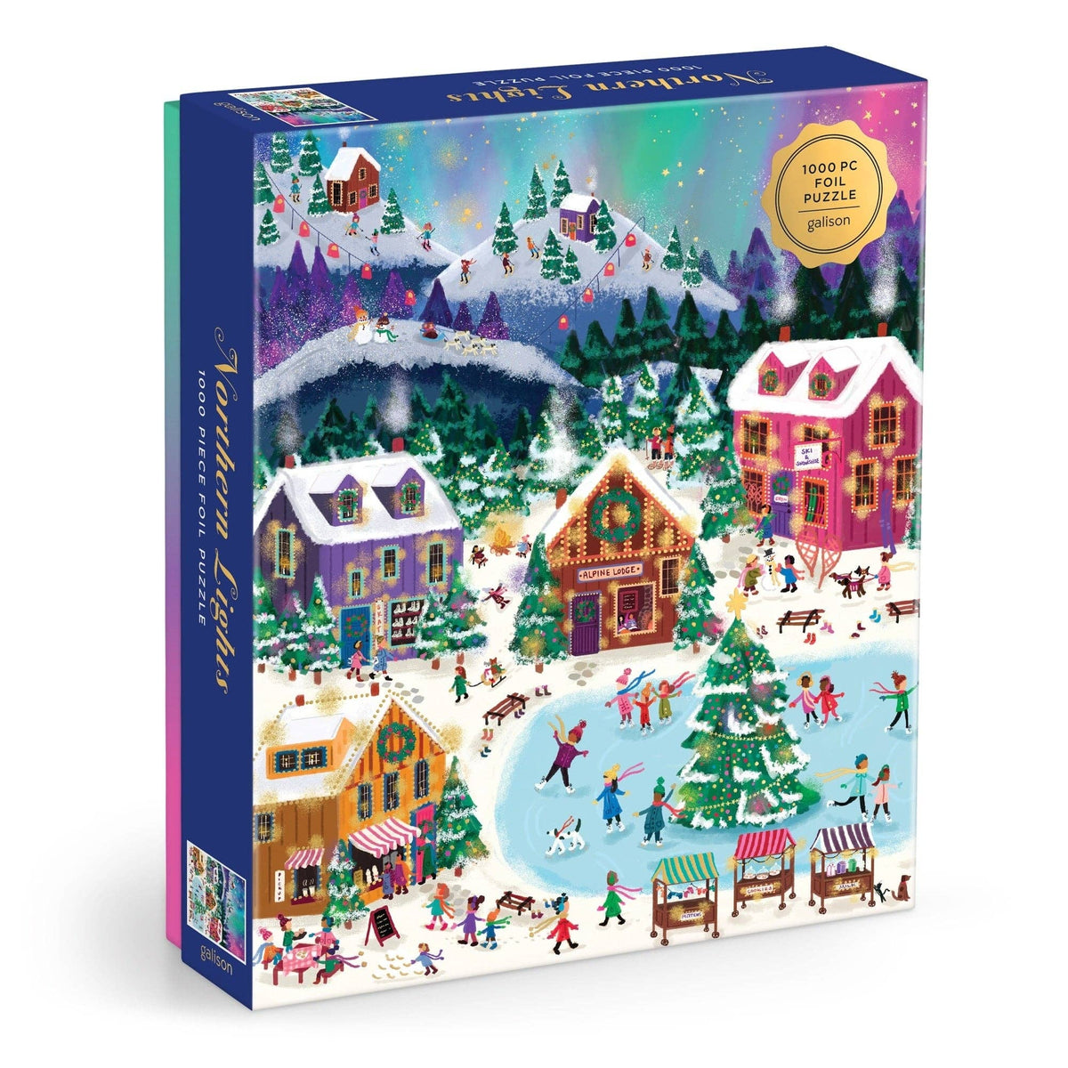 Galison: Joy Laforme Northern Lights 1000 Piece Foil Puzzle