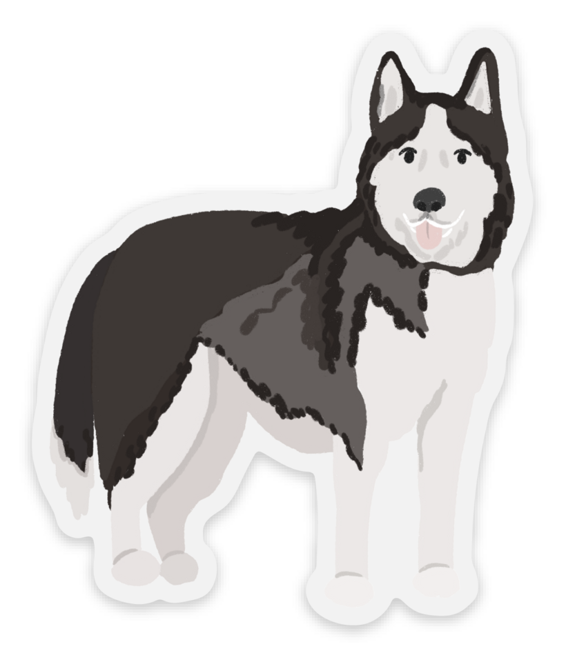 Siberian Husky Dog Sticker