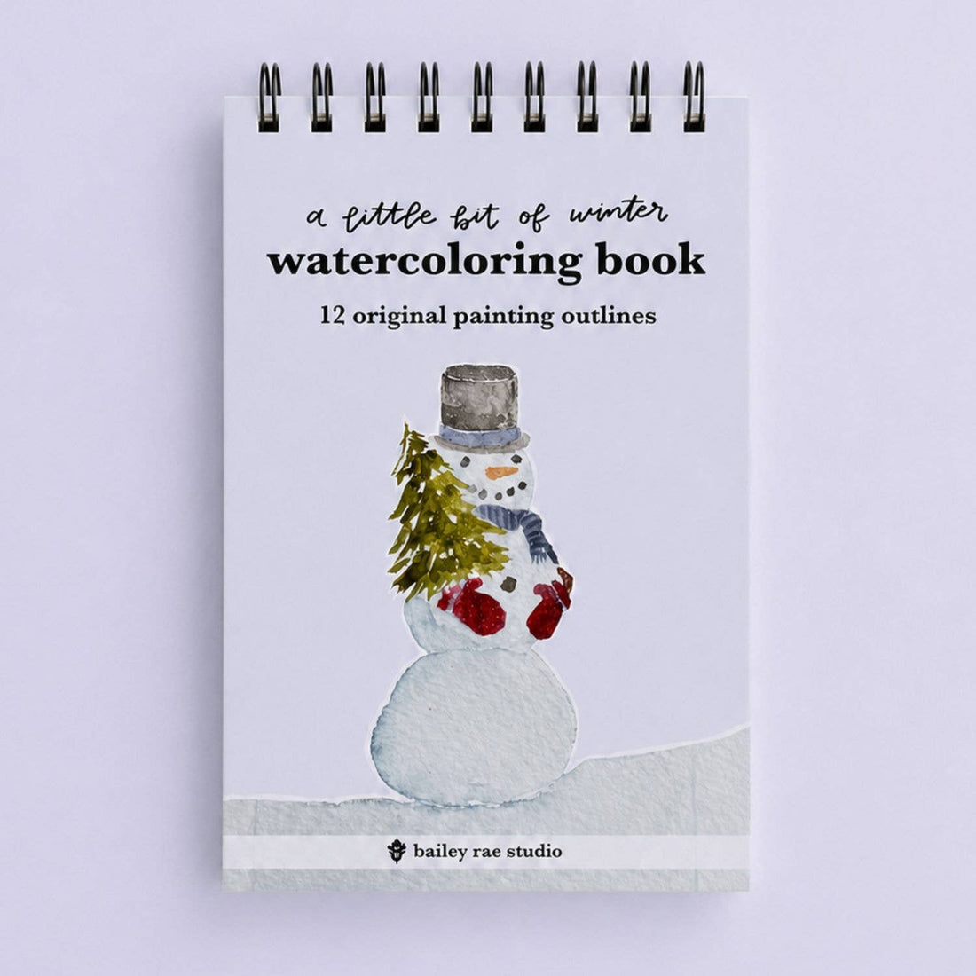 A Little Bit of Winter - mini watercoloring book