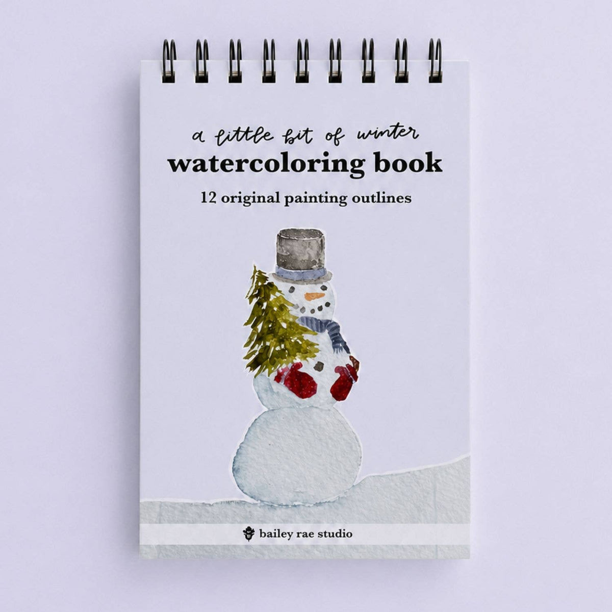 A Little Bit of Winter - mini watercoloring book