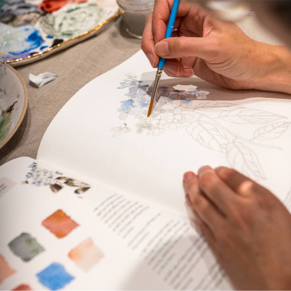 Watercolor Workbook: 25 Beginner Botanical Projects on Premium Watercolor Paper