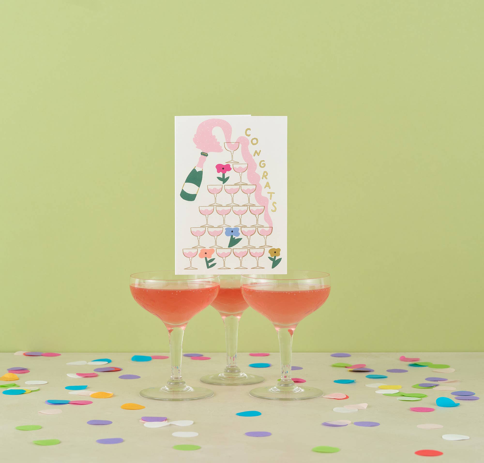 Congrats Champagne Card
