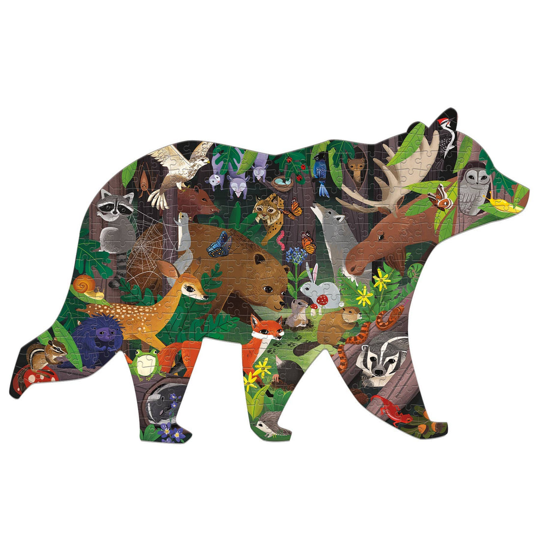 Mudpuppy: Woodland Forest 300 Piece Shaped Scene Puzzle