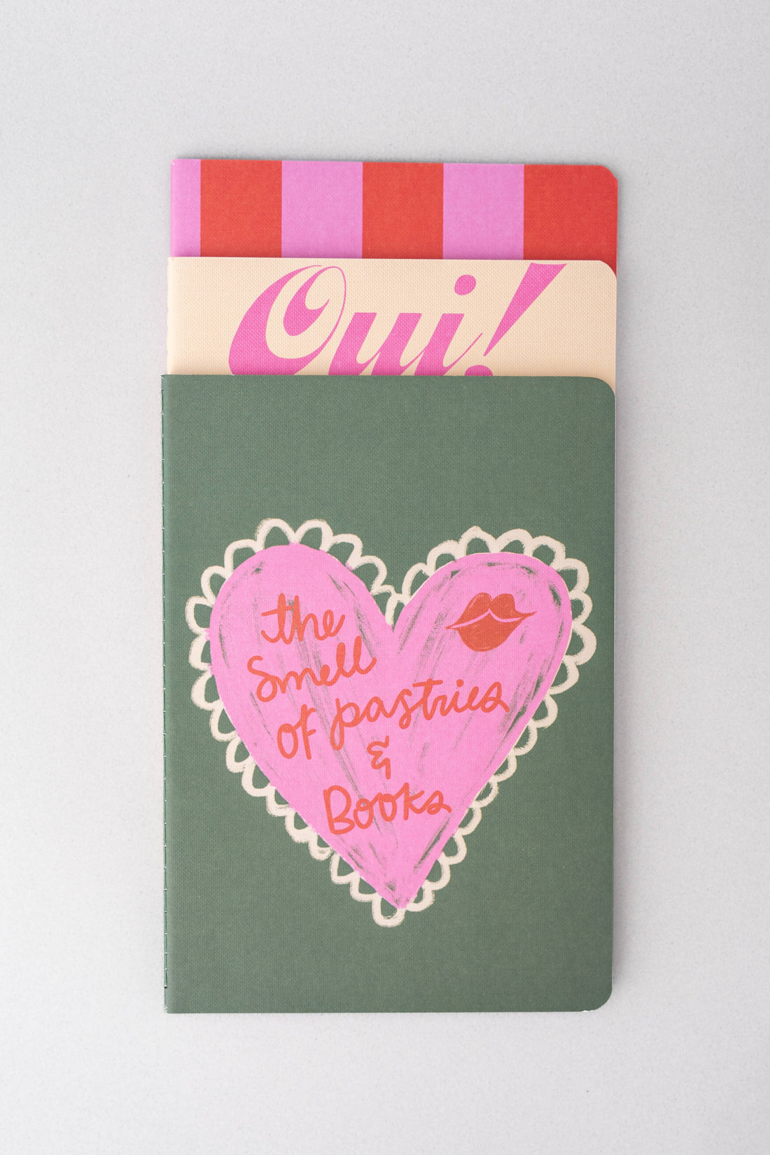Ban.do: Pastries and Books Notebook Set of 3