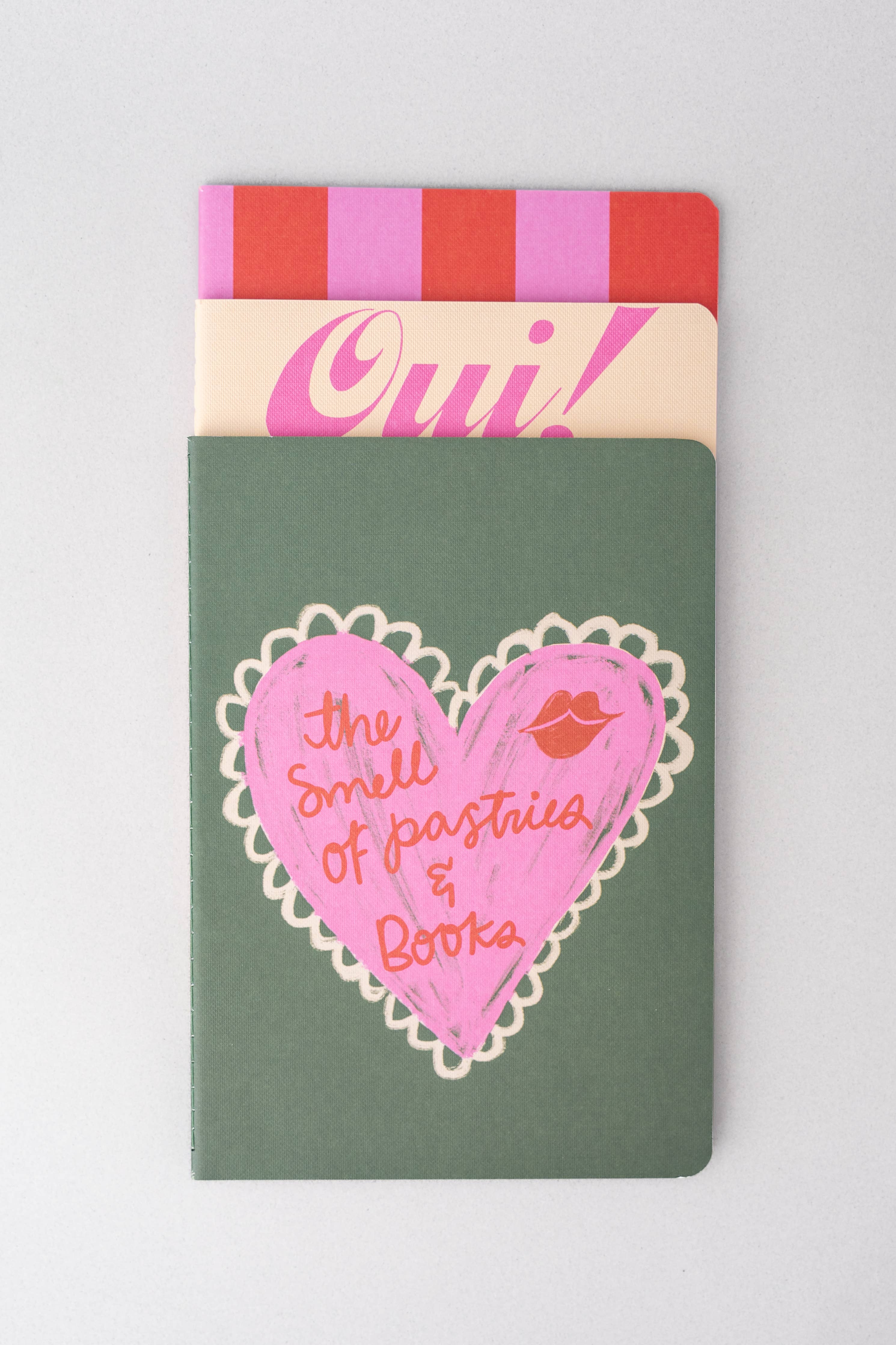 Ban.do: Pastries and Books Notebook Set of 3