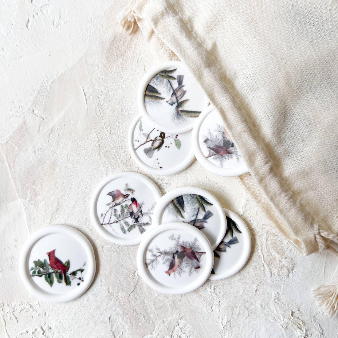 Birds & Berries | Set of 6 Wax Seals