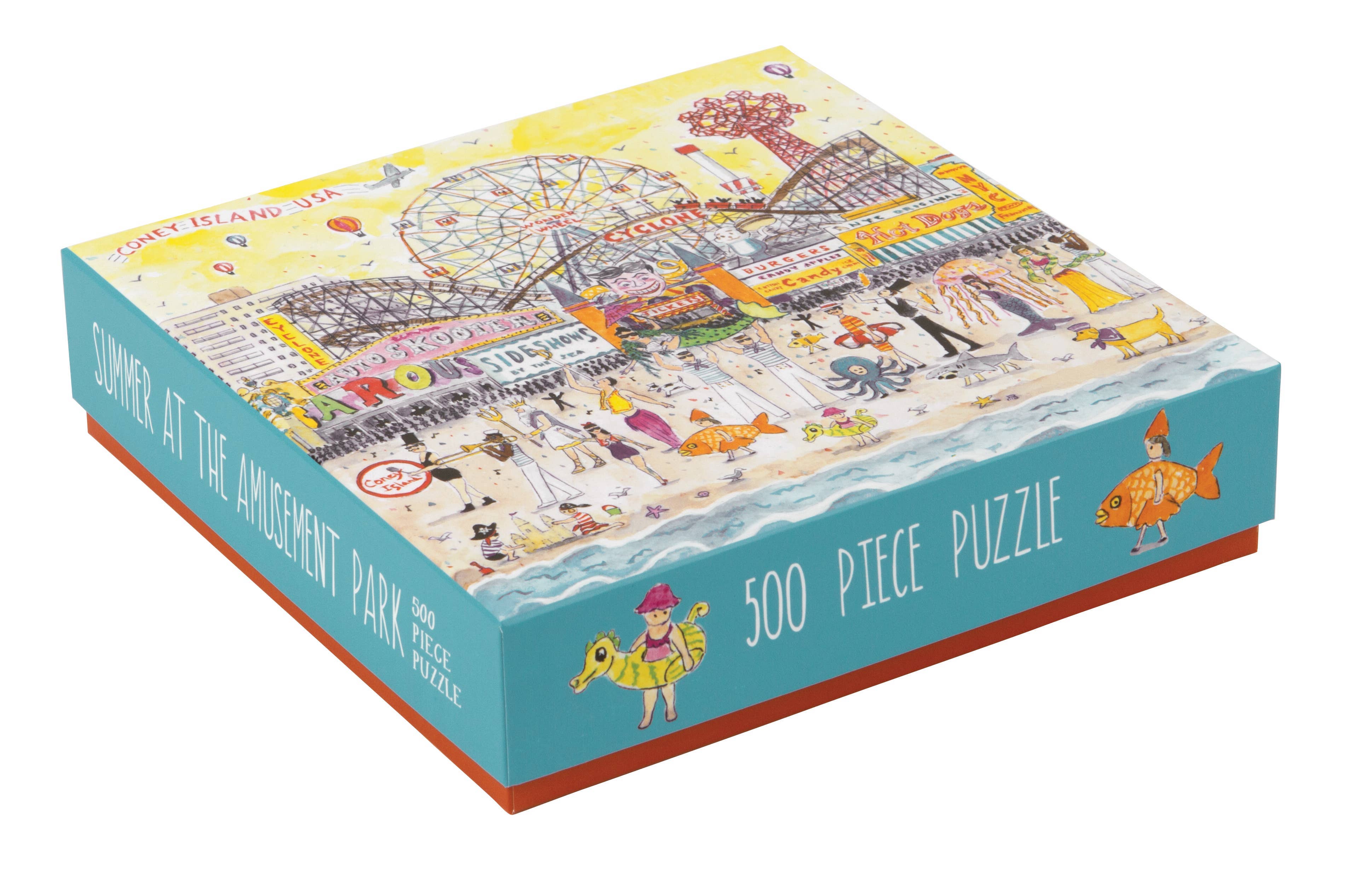 Galison: Michael Storrings Summer At The Amusement Park 500 Piece Puzzle
