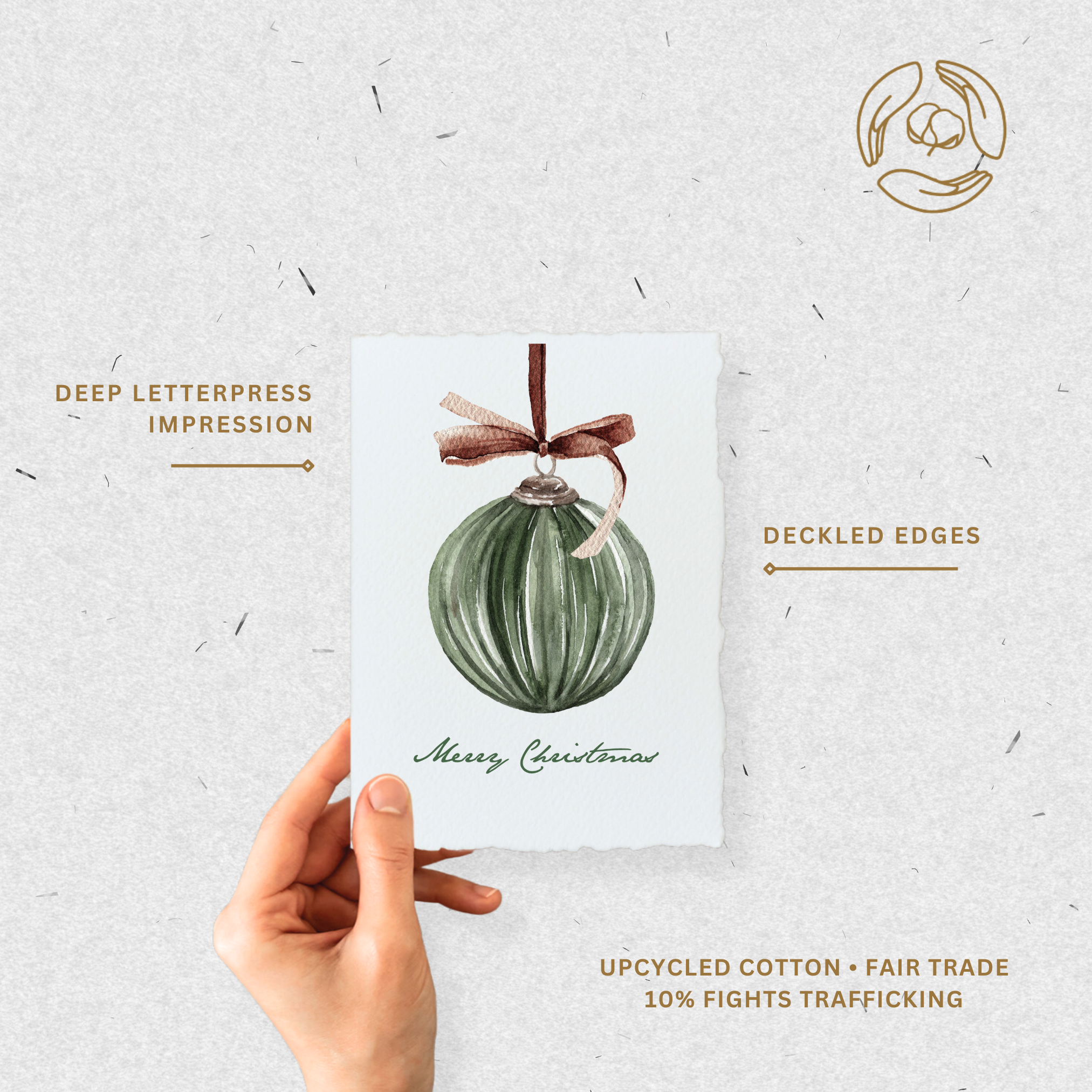 Merry Christmas Ornament Card