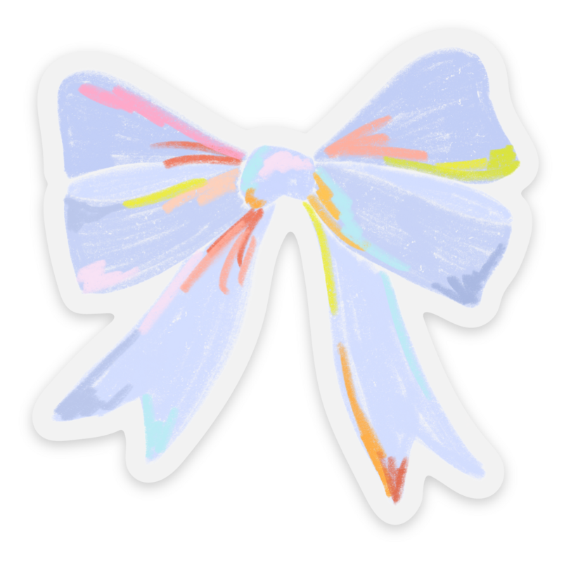 Periwinkle Bow Sticker