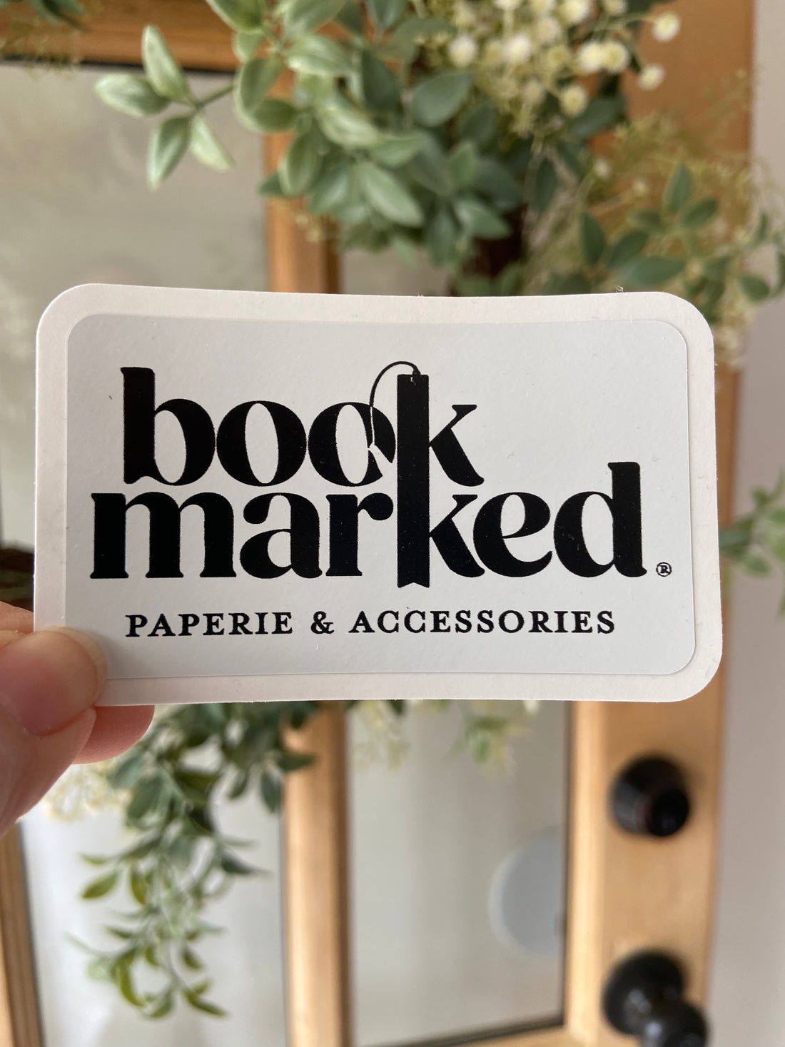 Bookmarked Logo Sticker