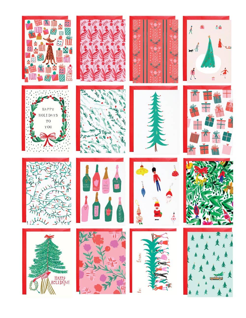 Petite Holiday Mini Cards 2" X 3"