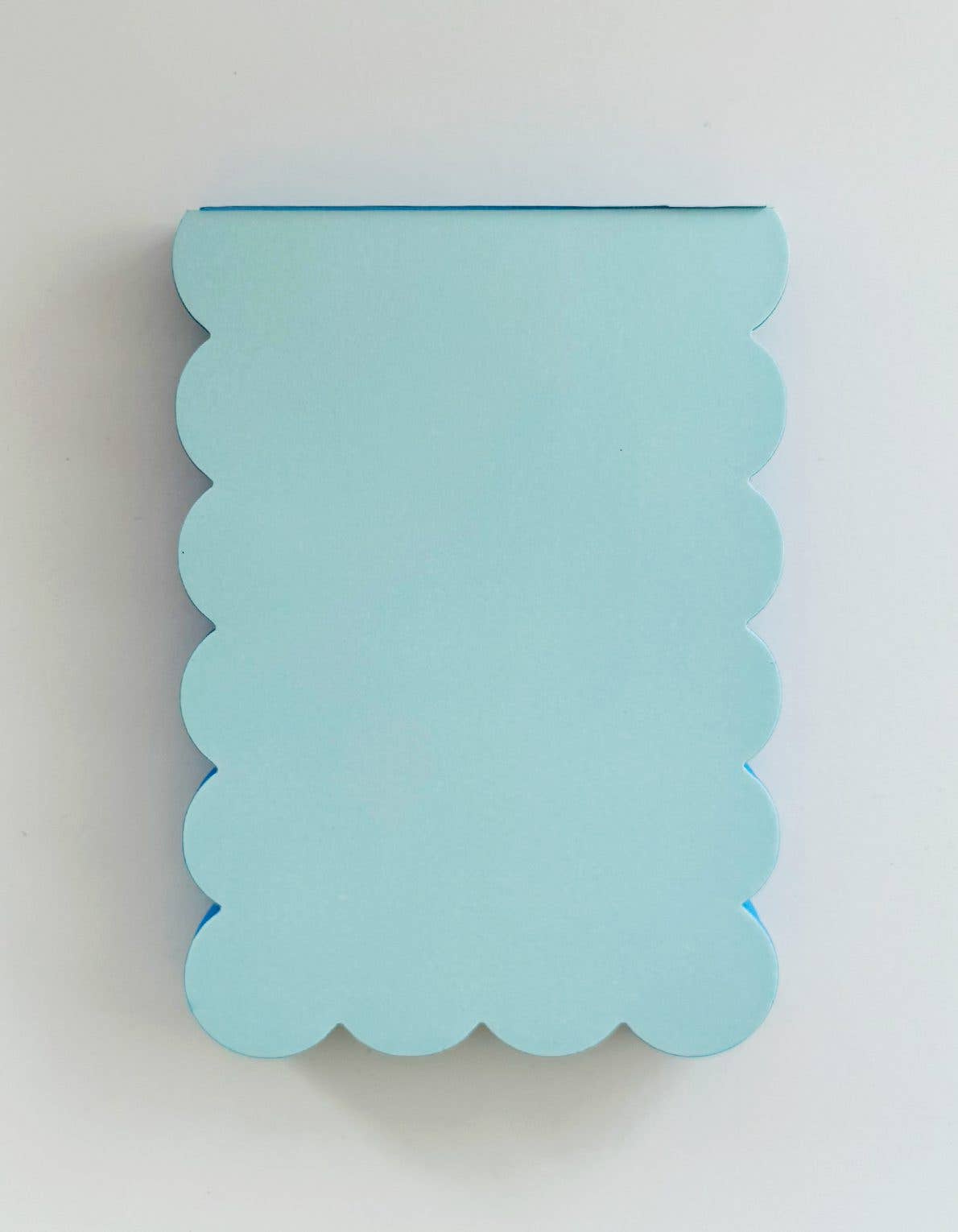 Scalloped Shaped Notepad | Aqua + Blue