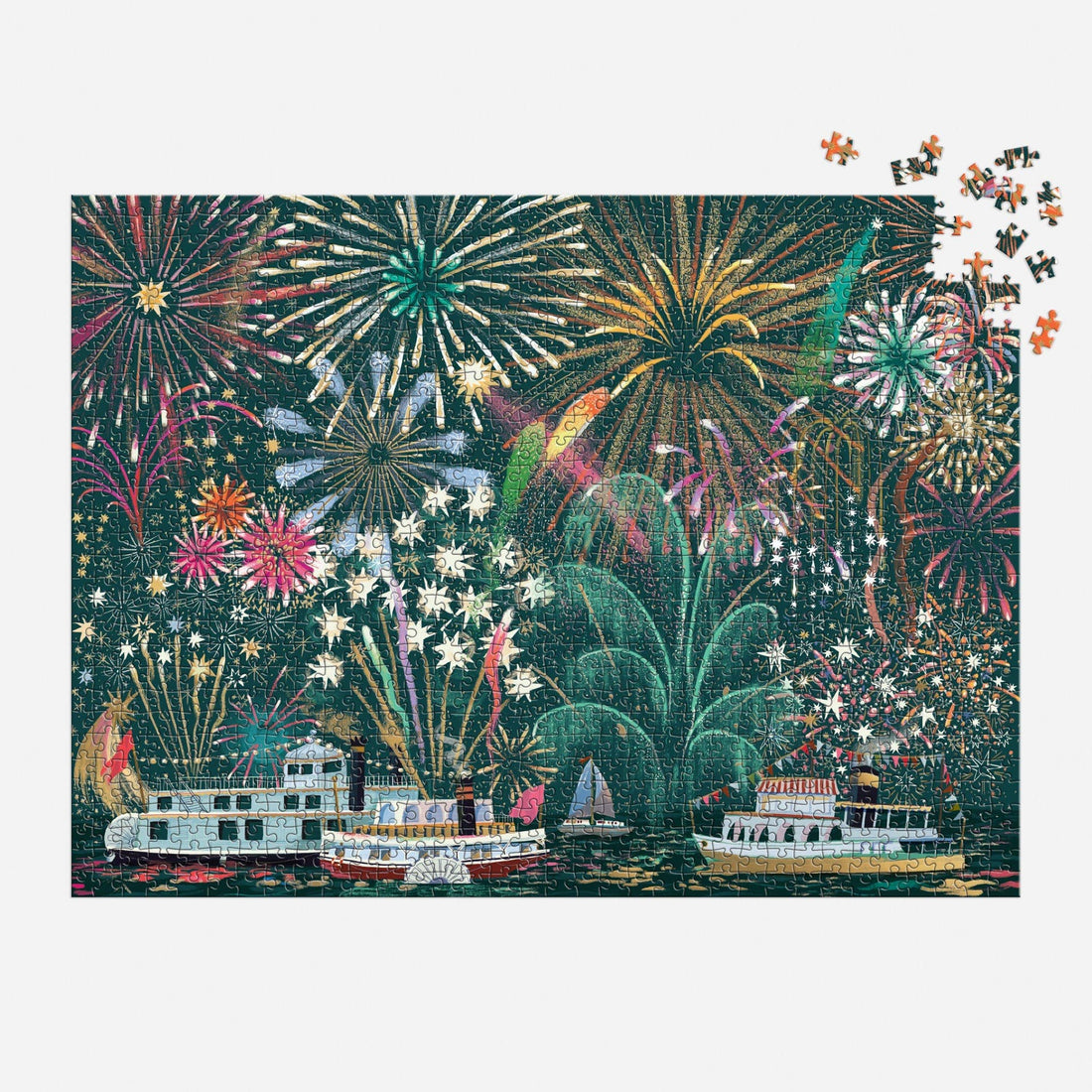 Galison: Fireworks Jubilee 1000 Piece Foil Puzzle
