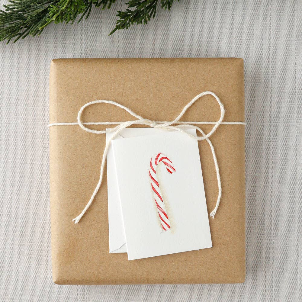 Emily Lex: Candy Cane Mini Notecard