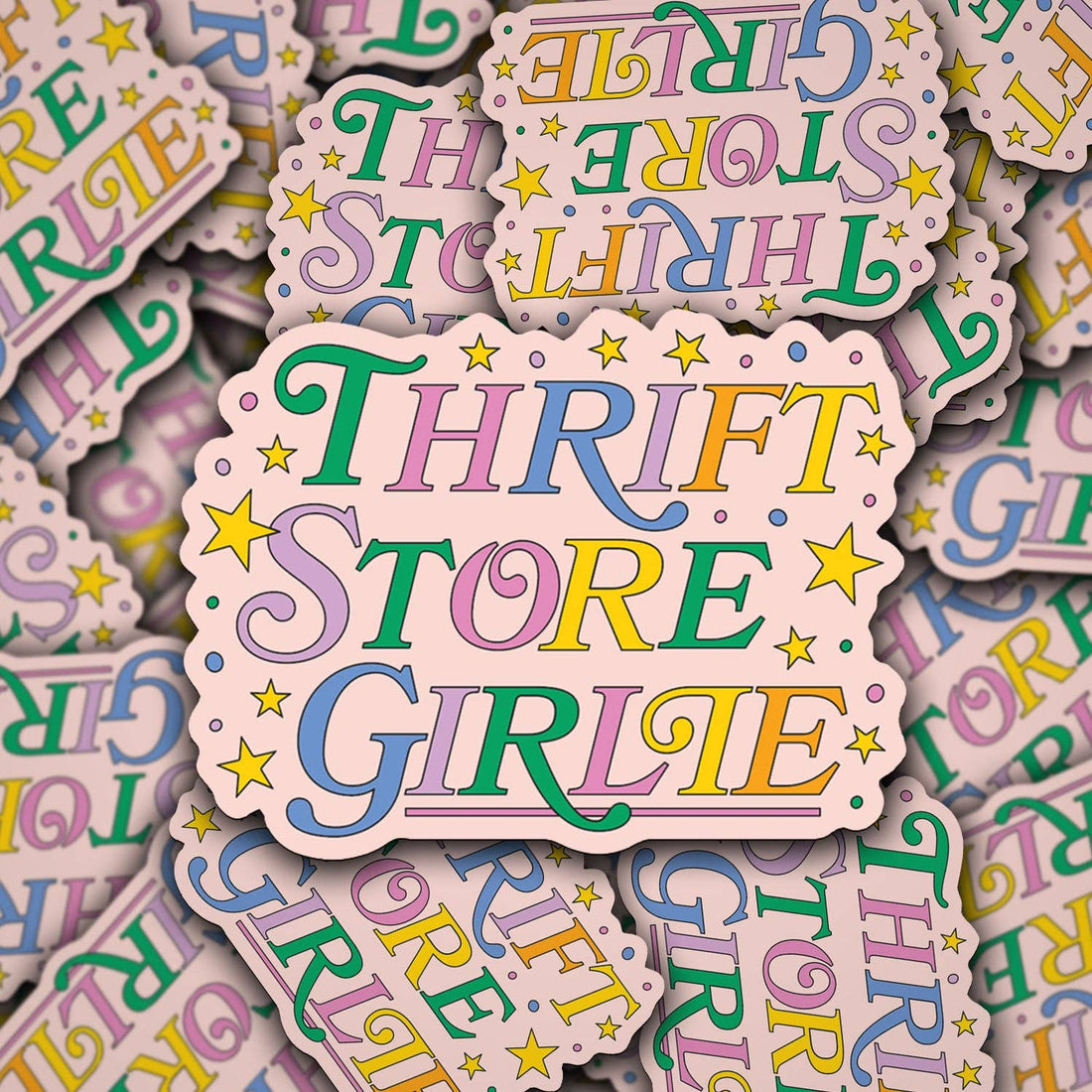 Thrift Store Girlie Sticker