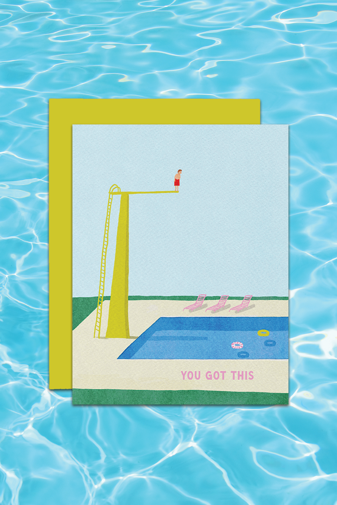 Poolside Panic Card