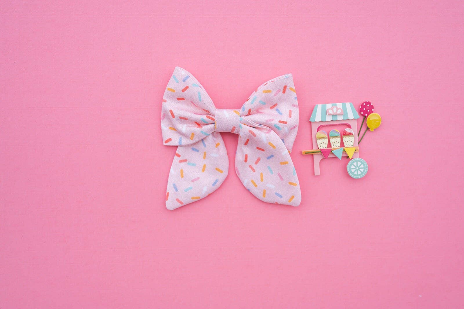 Pink Sprinkle Birthday Bows
