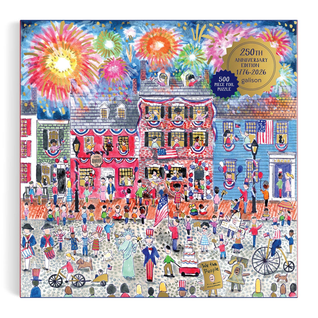 Galison: Michael Storrings Celebrate The USA 500 Piece Foil Puzzle
