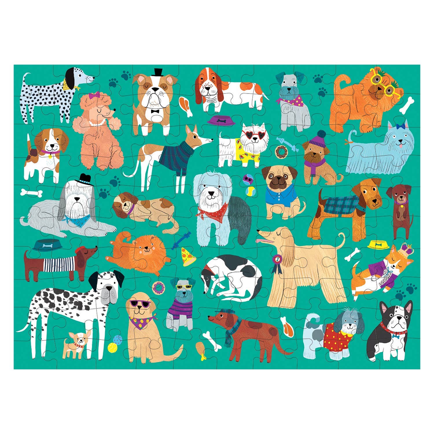 Mudpuppy: Cats & Dogs 100 Piece Double-Sided Puzzle