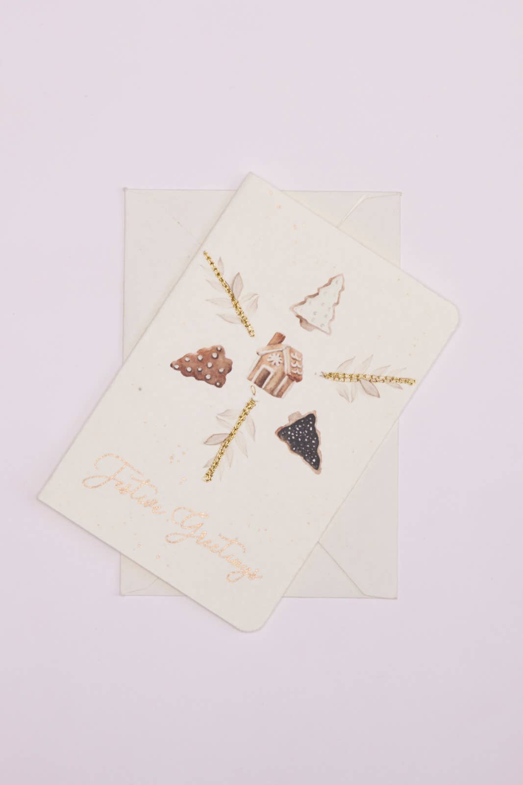 Embroidered Christmas Notecard Set of 6