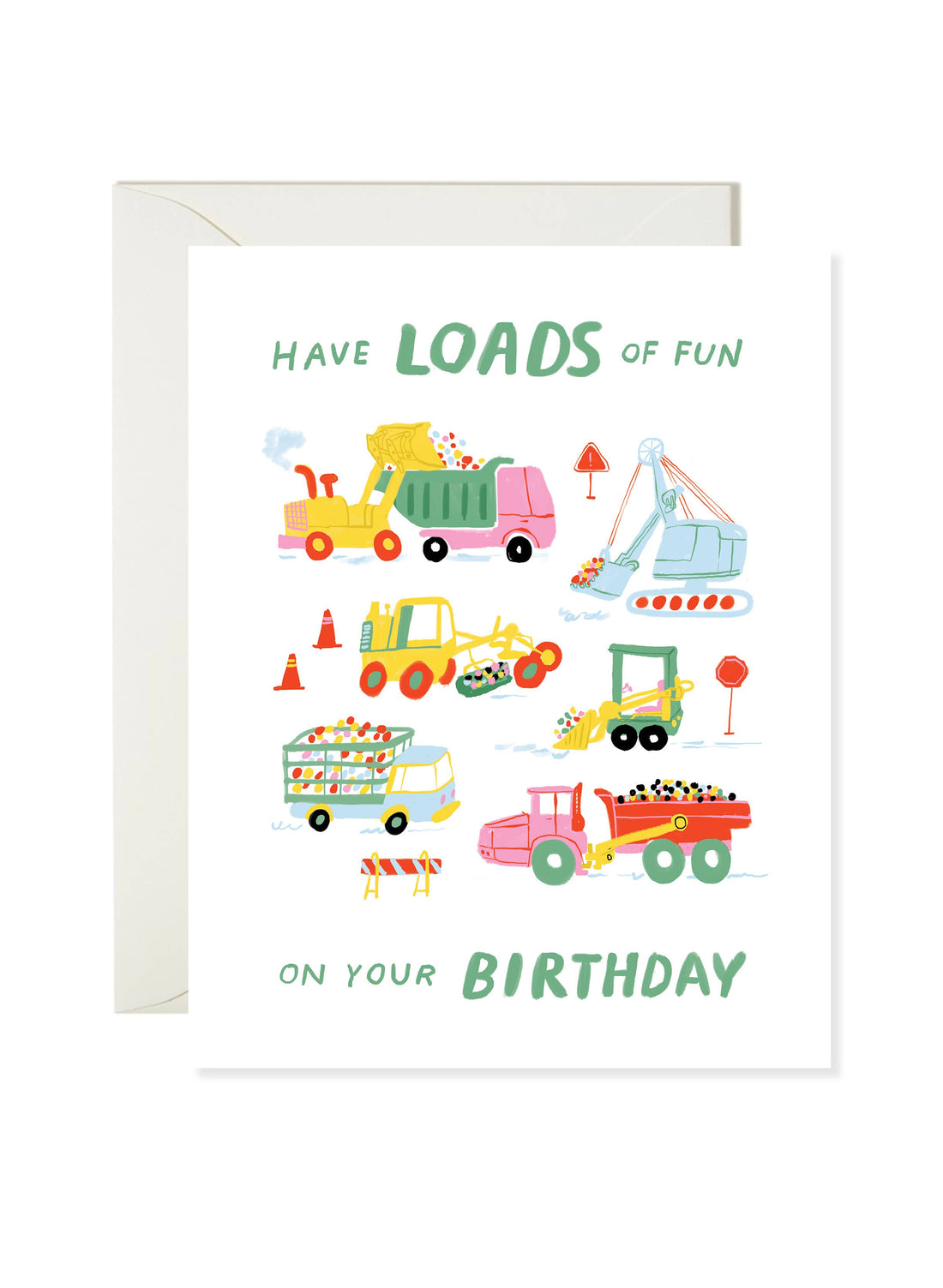 Truck Loads of Fun Birthday Card
