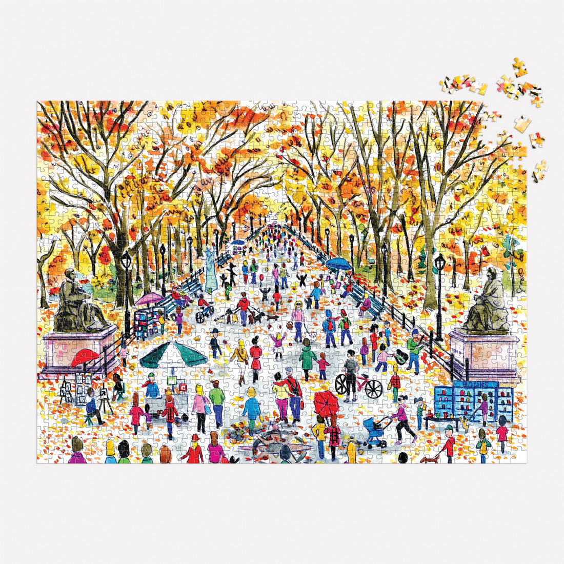 Galison: Michael Storrings Fall in Central Park 1000 Piece Puzzle