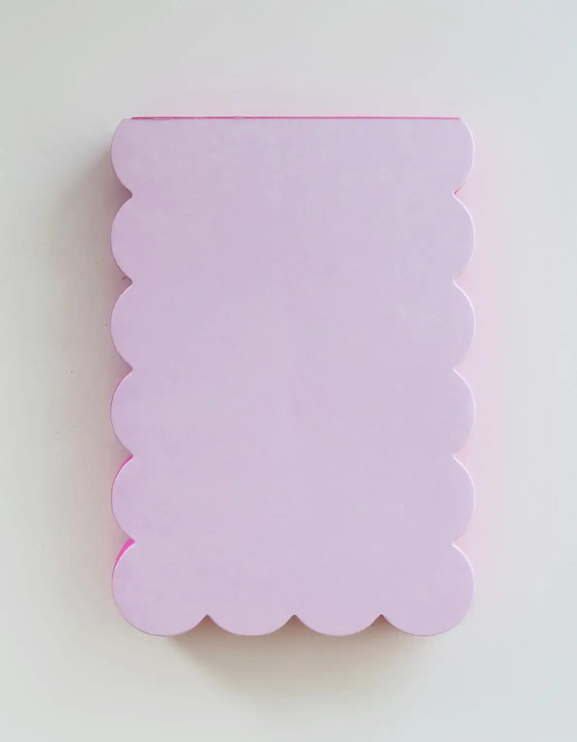 Scalloped Shaped Notepad | Lilac + Hot Pink