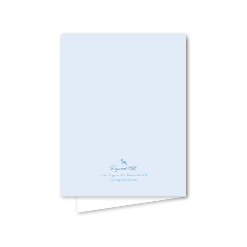 Woodland Baby Blue Card