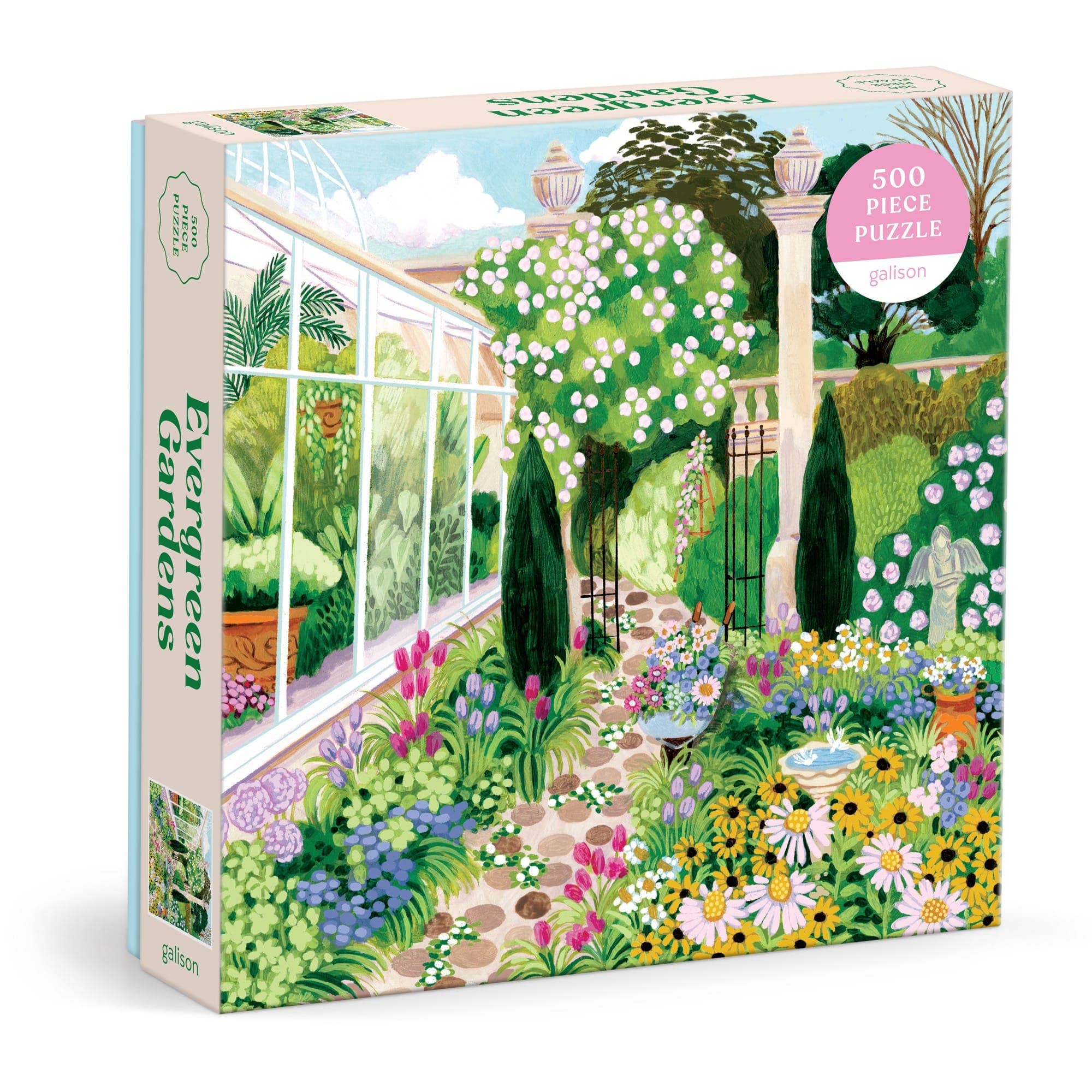 Galison: Evergreen Gardens 500 Piece Puzzle