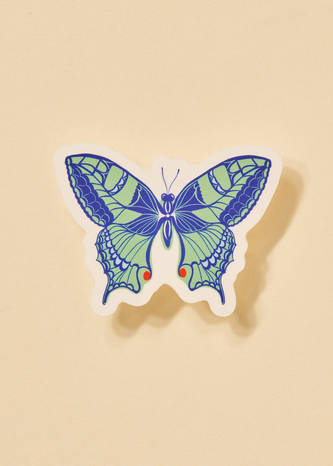 Blue Butterfly Sticker