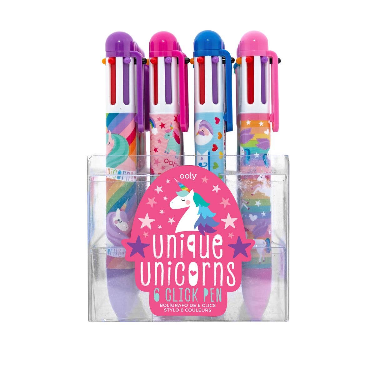 Unique Unicorns, 6 Click Pen