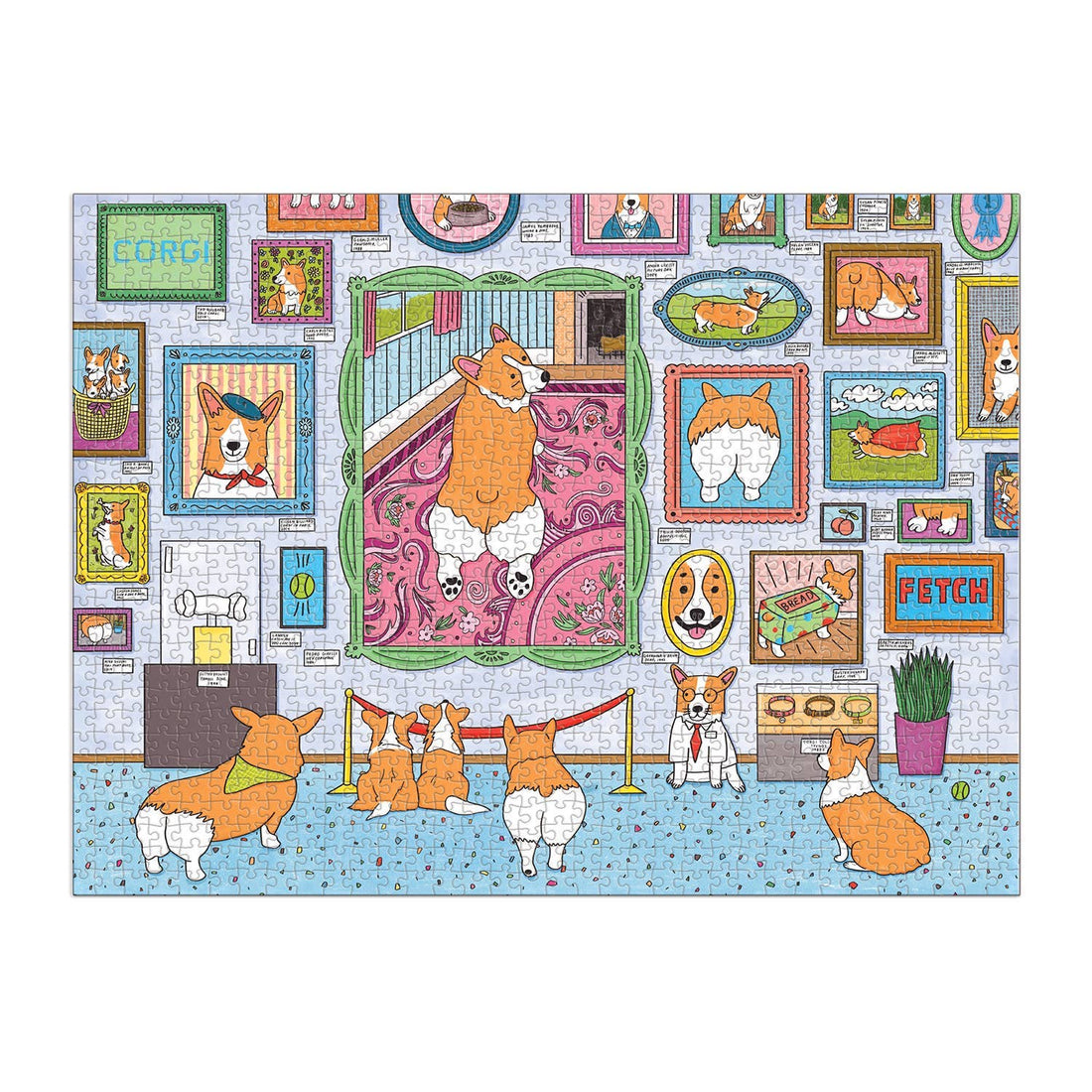 Galison: Museum of the Corgi 1000 Piece Puzzle