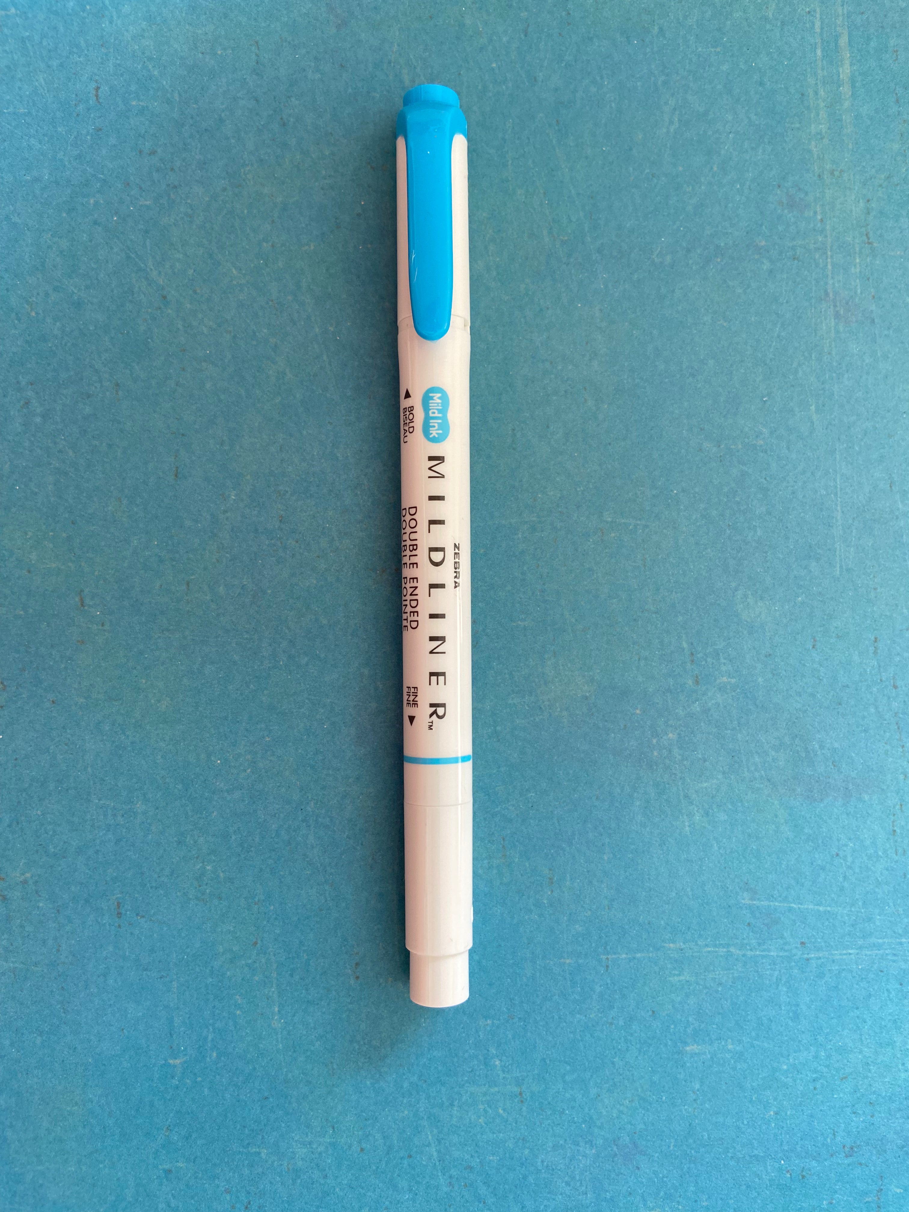 Zebra Mildliner Double-Ended Highlighter - Cyan
