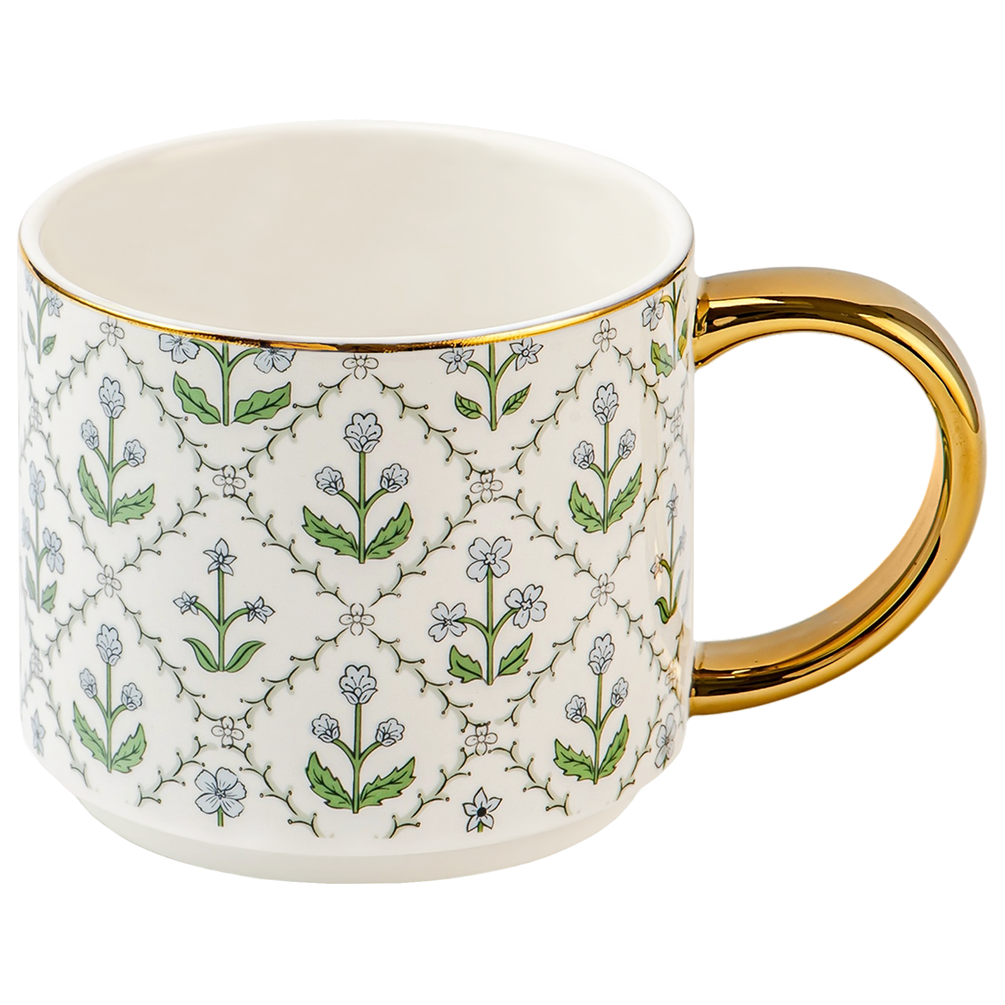 Sweet Water: Floral Quilt Coffee Mug