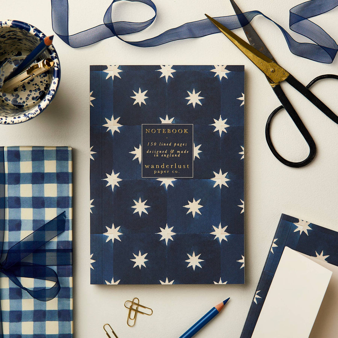 Navy Star Notebook