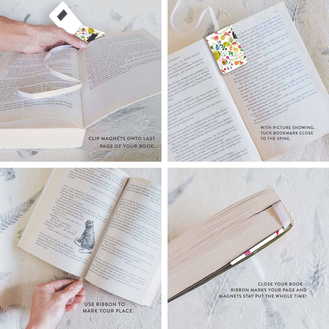 Perfect Pears Magnetic Ribbon Bookmark